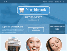 Tablet Screenshot of northbrookdentalcare.com